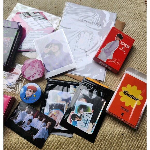 BTS Army Fan Club K pop Cards Keychains Box Collection Merchandise Stickers Etc - Picture 7 of 16